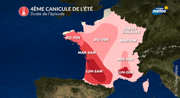 Durée de la canicule Actualités France