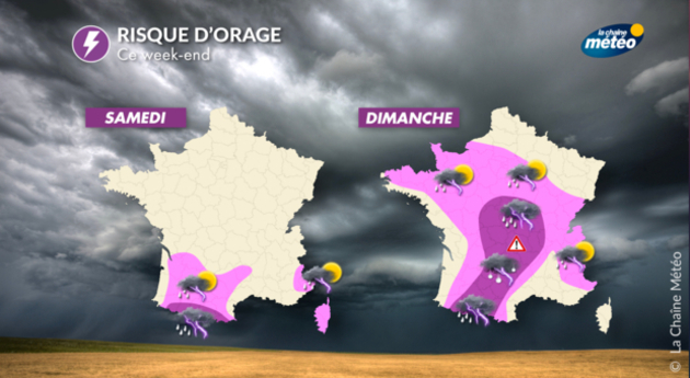 Orages ce week-end Actualités France