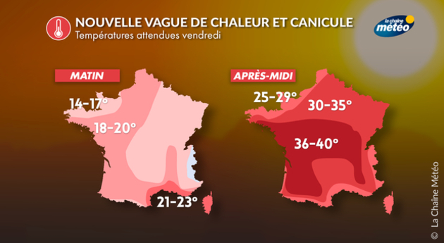 Canicule ce vendredi Actualités France