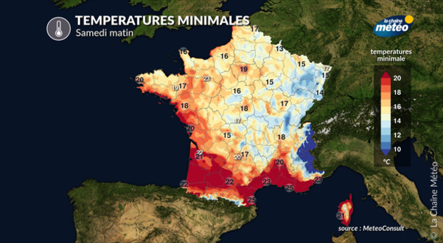températures minimales Actualités France