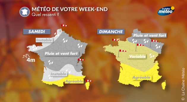 Météo. La douceur revient dimanche avec la pluie et le vent