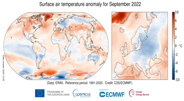 Copernicus Septembre 2022 Actualités France