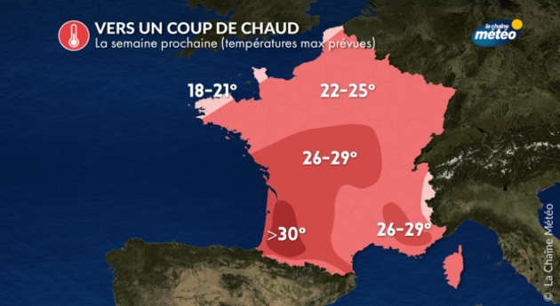 Vers un coup de chaud en début de semaine prochaine Actualités France