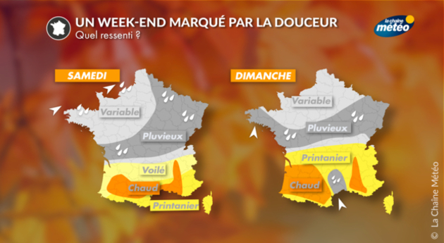 Un week-end automnal au nord, printanier au sud Actualités France