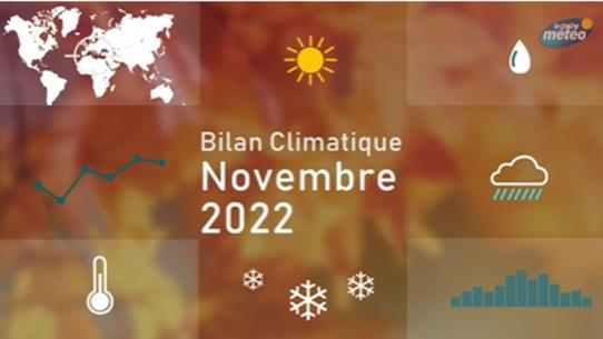 Bilan climatique de novembre 2022