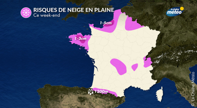 Risque de neige ce week-end Actualités France