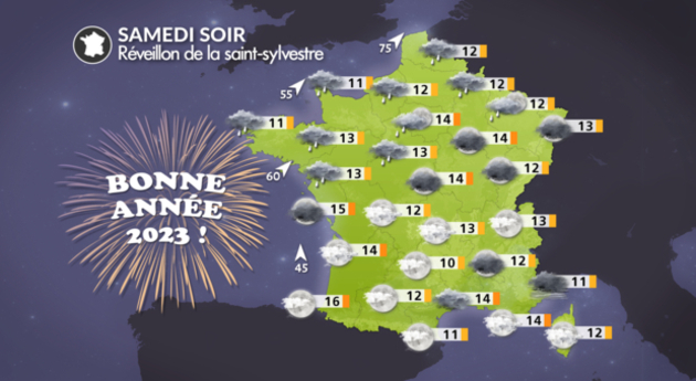 Météo du Réveillon Actualités France