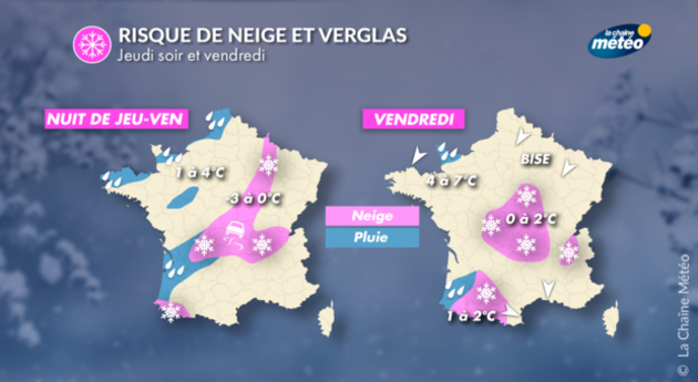 Risque de neige jeudi soir Actualités France