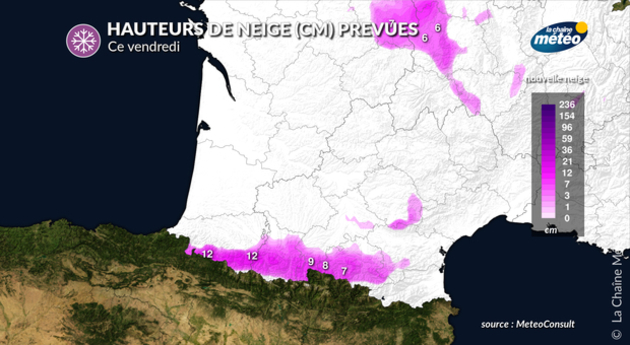 Cumuls de neige Actualités France