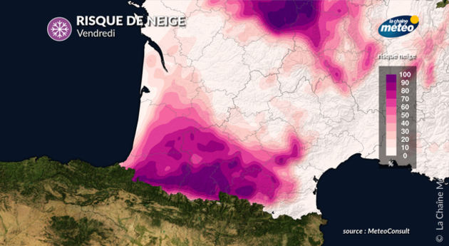 Risque de neige Actualités France