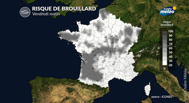 Risque de brouillard vendredi matin Actualités France
