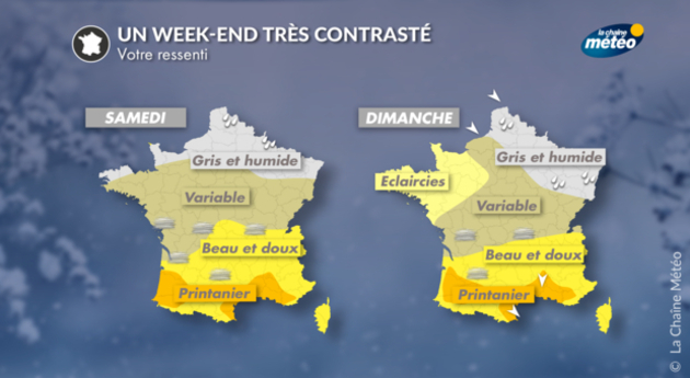 Météo du week-end Actualités France