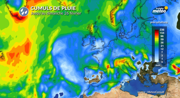 Cumuls de pluie jusqu Actualités France
