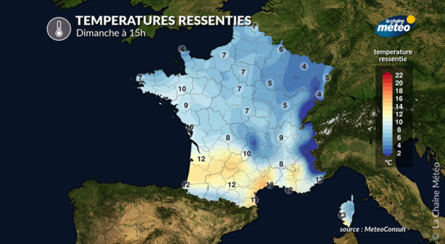 Températures ressenties Actualités France