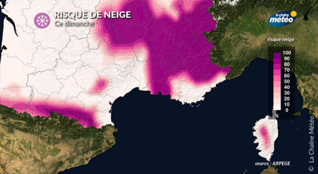 Risque de neige dimanche Actualités France