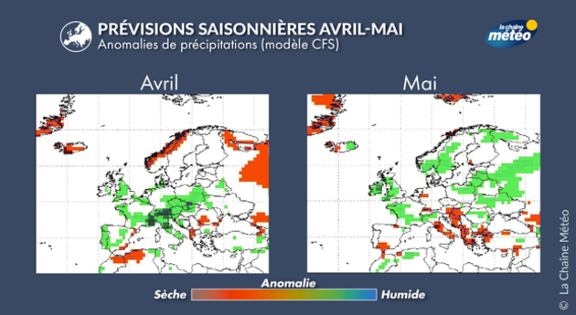 Prévisions saisonnières du modèle CFS Actualités France