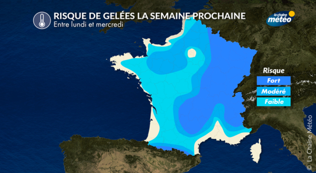 Risque de gelées Actualités France