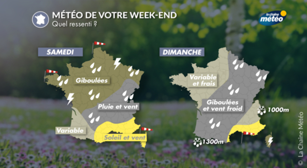 Un week-end frais, humide et venté Actualités France
