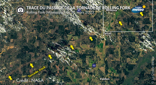Passage de la Tornade de Rolling Fork, Mississippi Actualités étranger