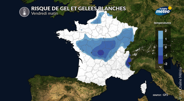 Risque de faibles gelées vendredi matin Actualités France