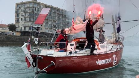 Golden Globe Race : Simon Curwen vient d'arriver aux Sables d'Olonne !