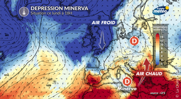 Dépression Minerva en Méditerranée Actualités France