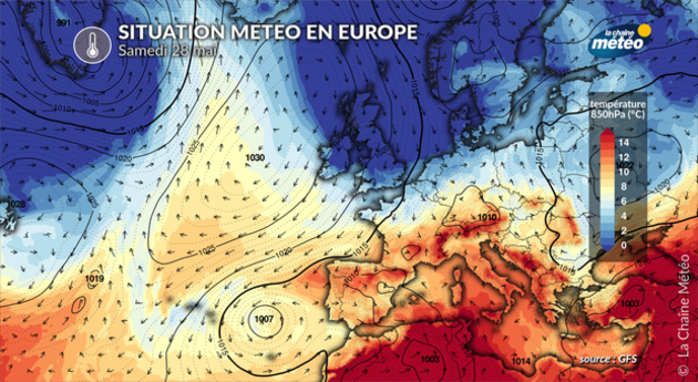 Situation météo en Europe samedi Actualités France
