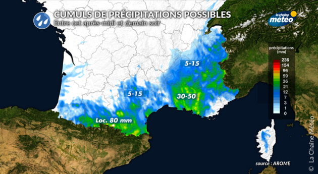 Cumuls de pluie jusqu Actualités France
