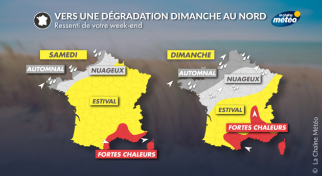 La météo du week-end Actualités France