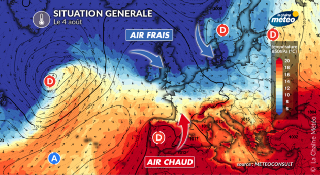 Prévision météo pour le début août Actualités France