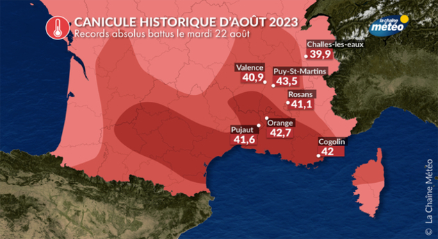 Records de chaleur mardi Actualités France