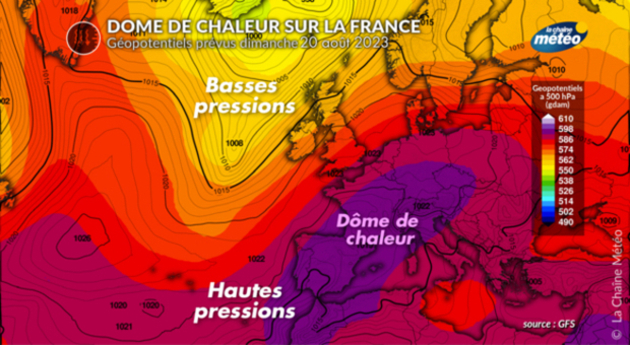 Le dome de chaleur sur la France Actualités France