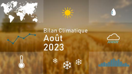 Bilan climatique d'août 2023