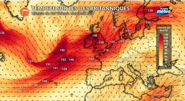 Un jet stream très rapide au-dessus de l Actualités étranger