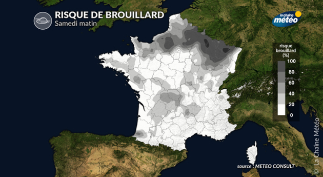Risque de brouillards samedi matin Actualités France