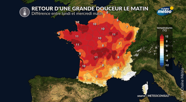 Hausse des températures en milieu de semaine Actualités France