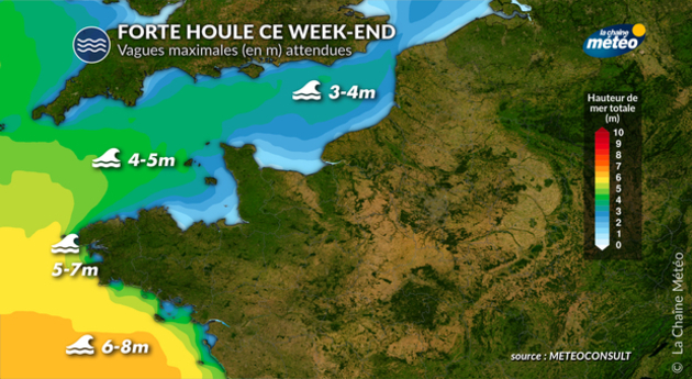Hauteur des vagues Actualités France