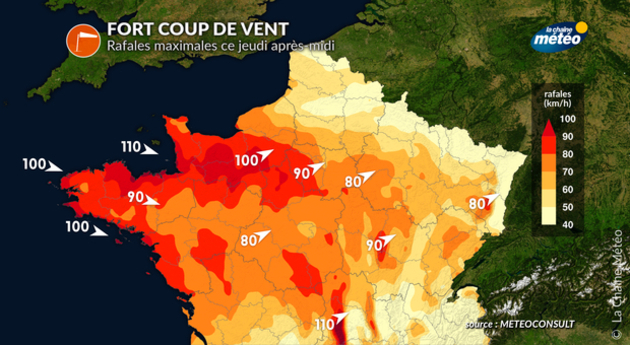 Rafales ce mercredi 16 nocvembre Actualités France