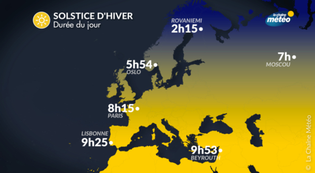 Actualité Météo : Solstice d’hiver : les jours s'allongent de nouveau à ...