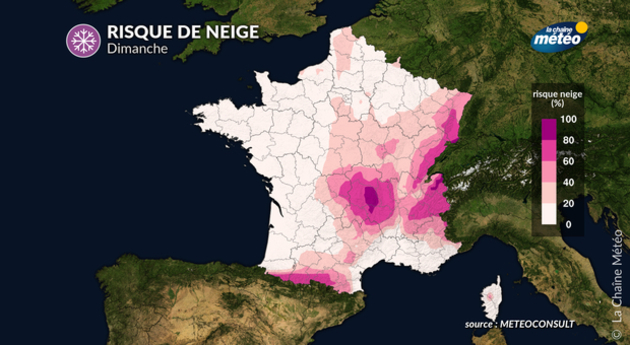 Risque de neige dimanche Actualités France