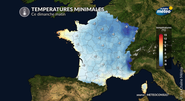 Températures France Actualités France