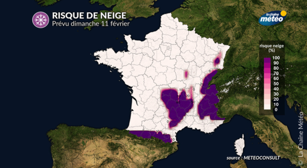 Risque de neige : les régions touchées dimanche Actualités France