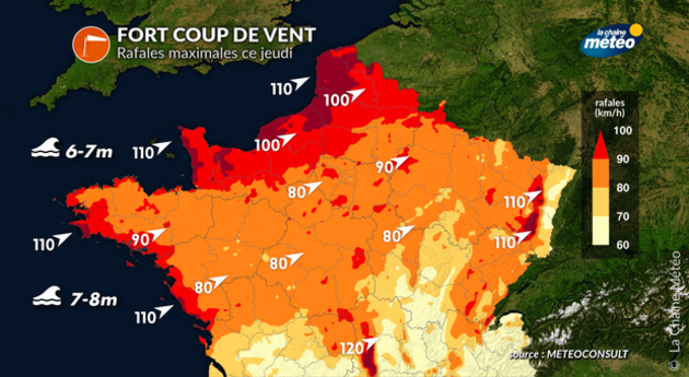 Fort coup de vent ce jeudi Actualités France