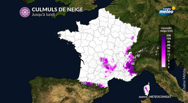 Cumuls de neige Actualités France
