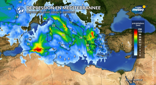Cumuls de pluie jusqu Actualités étranger