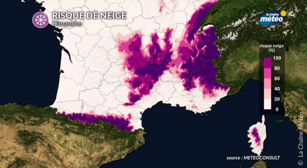 Risque de neige ce dimanche Actualités France