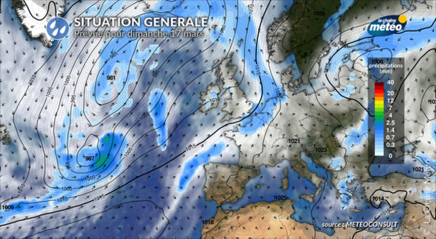 Situation générale prévue pour dimanche Actualités France