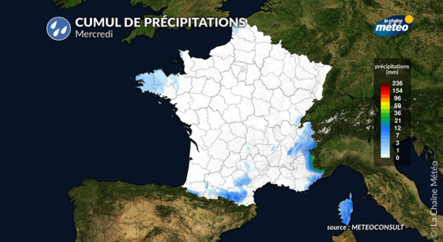 Pluie mercredi Actualités France