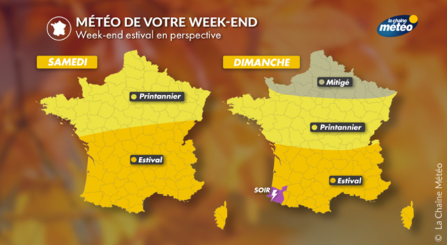 Météo de votre week-end Actualités France