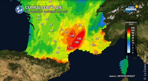Forts cumuls dans le sud-est Actualités France